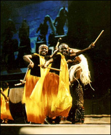 Ugandan Children Charity Foundation perform at the IMF.