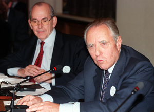l-r: Michel Camdessus, Carlo
Azeglio Ciampi