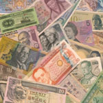 various currencies