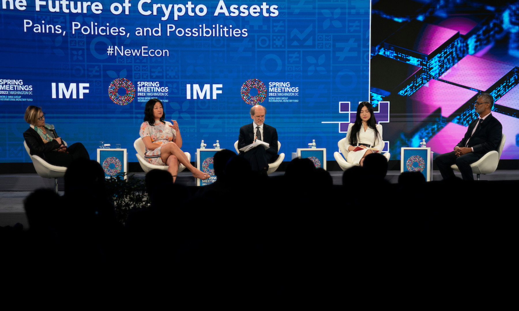 Crypto discussion IMF Meetings New Economy Forum