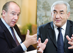 Rodrigo de Rato and Dominique Strauss-Kahn