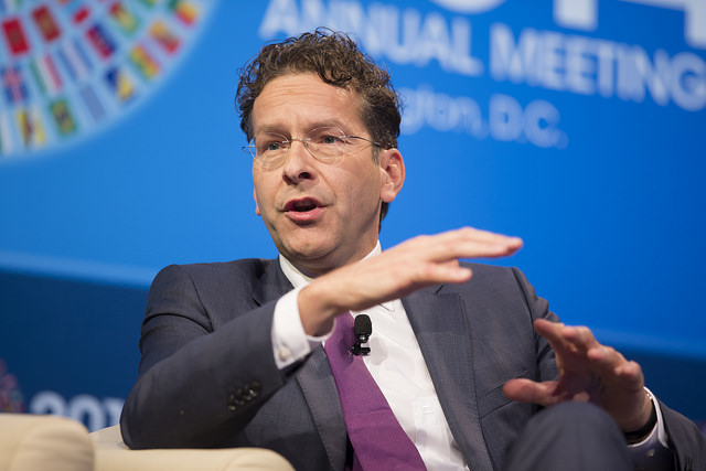 Jeroen Dijsselbloem, President, Eurogroup participates in a CNN Debate at the 2014 IMF/World Bank Annual Meetings at George Washington University, Lisner Auditorium October 9, 2014 in Washington. IMF Staff Photograph/Stephen Jaffe